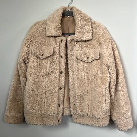 Free People Sherpa Trucker Jacket - Picture 2 of 5